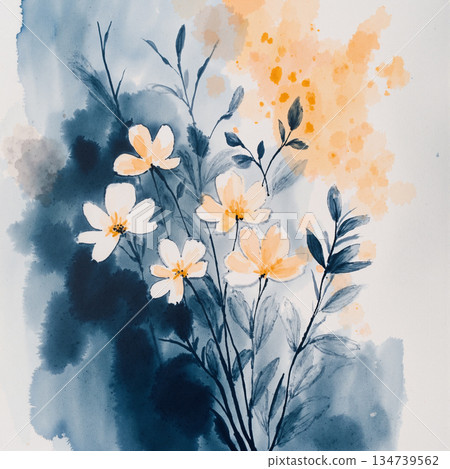 Exquisite Hand-Painted Illustrations of Botany 134739562