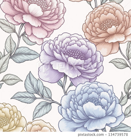 Exquisite Hand-Painted Illustrations of Botany 134739578