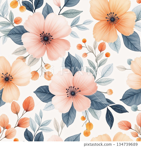 Exquisite Hand-Painted Illustrations of Botany 134739689