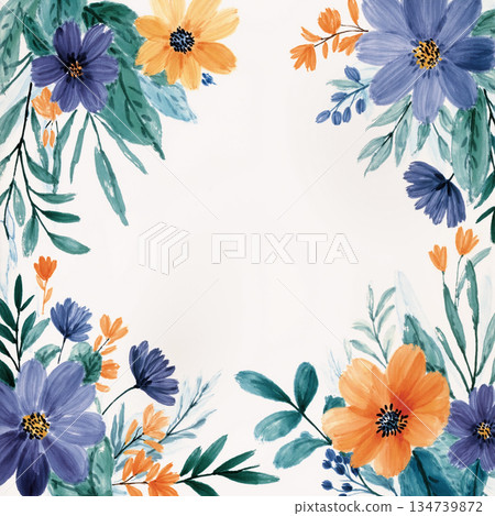 Unique Watercolor Artworks with Floral Elements Unique Watercolor Artworks with Floral Elements 134739872