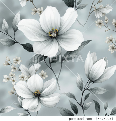 Unique Watercolor Artworks with Floral Elements Unique Watercolor Artworks with Floral Elements 134739931