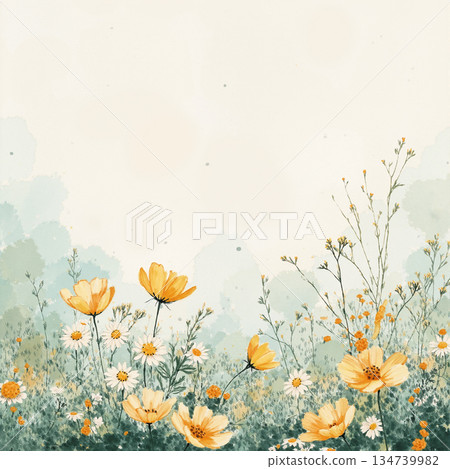 Unique Watercolor Artworks with Floral Elements 134739982