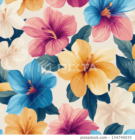 Unique Watercolor Artworks with Floral Elements 134740035