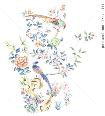 Unique Watercolor Artworks with Floral Elements Unique Watercolor Artworks with Floral Elements 134740134