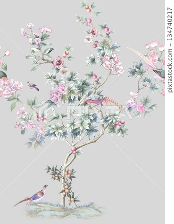 Unique Watercolor Artworks with Floral Elements Unique Watercolor Artworks with Floral Elements 134740217