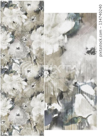 Unique Watercolor Artworks with Floral Elements Unique Watercolor Artworks with Floral Elements 134740240