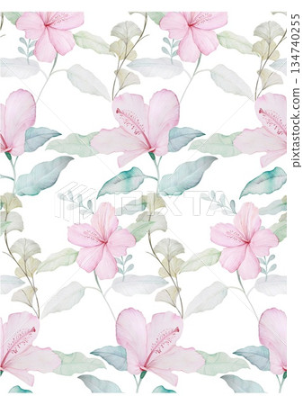 Unique Watercolor Artworks with Floral Elements 134740255