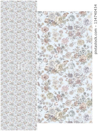 Unique Watercolor Artworks with Floral Elements Unique Watercolor Artworks with Floral Elements 134740434