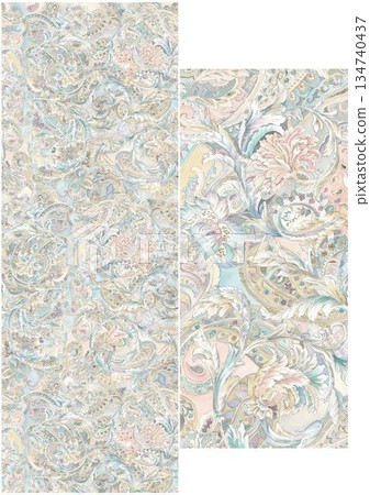 Unique Watercolor Artworks with Floral Elements Unique Watercolor Artworks with Floral Elements 134740437