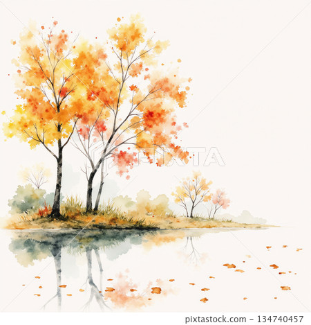 Unique Watercolor Artworks with Floral Elements Unique Watercolor Artworks with Floral Elements 134740457