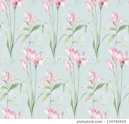 Unique Watercolor Artworks with Floral Elements Unique Watercolor Artworks with Floral Elements 134740458
