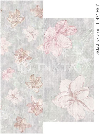 Unique Watercolor Artworks with Floral Elements Unique Watercolor Artworks with Floral Elements 134740467