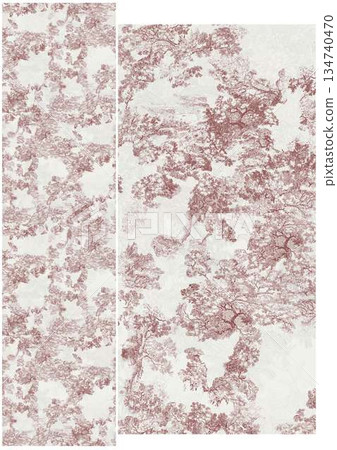 Unique Watercolor Artworks with Floral Elements 134740470