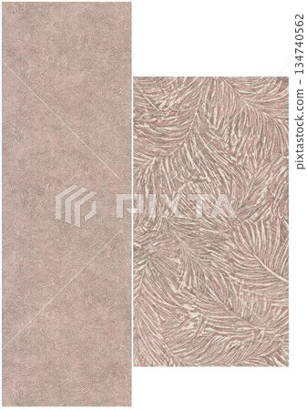Creative Hand-Drawn Patterns of Flora and Leaves 134740562