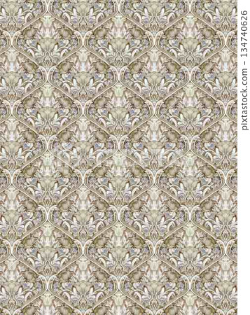 Creative Hand-Drawn Patterns of Flora and Leaves 134740626