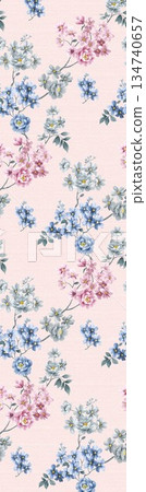 Creative Hand-Drawn Patterns of Flora and Leaves Creative Hand-Drawn Patterns of Flora and Leaves 134740657