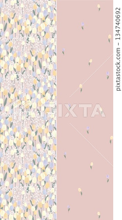 Delightful Hand-Painted Floral Leaf Art Delightful Hand-Painted Floral Leaf Art 134740692