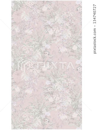 Delightful Hand-Painted Floral Leaf Art Delightful Hand-Painted Floral Leaf Art 134740727