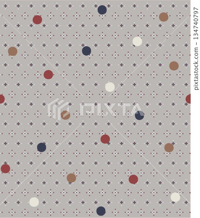 Delightful Hand-Painted Floral Leaf Art 134740797