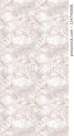 Delightful Hand-Painted Floral Leaf Art Delightful Hand-Painted Floral Leaf Art 134740806