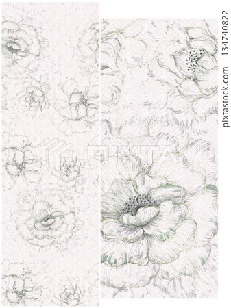 Delightful Hand-Painted Floral Leaf Art Delightful Hand-Painted Floral Leaf Art 134740822