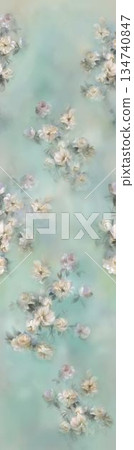 Delightful Hand-Painted Floral Leaf Art Delightful Hand-Painted Floral Leaf Art 134740847