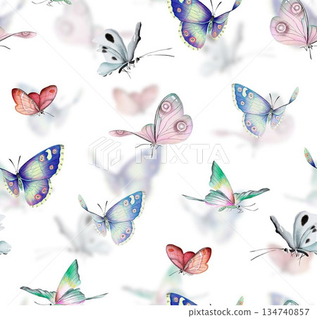 Delightful Hand-Painted Floral Leaf Art 134740857