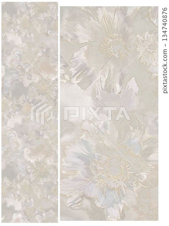 Delightful Hand-Painted Floral Leaf Art Delightful Hand-Painted Floral Leaf Art 134740876