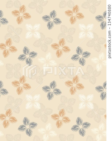 Delightful Hand-Painted Floral Leaf Art Delightful Hand-Painted Floral Leaf Art 134740880