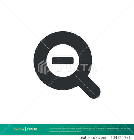 Magnifying Glass - UI Icon Vector Logo Template Illustration Design. Vector EPS 10. 134741756