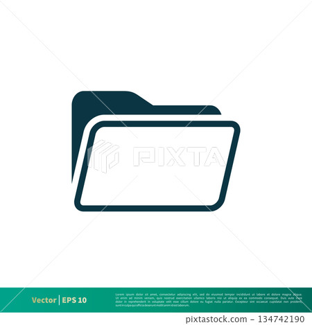 Empty Folder Icon Vector Logo Template Illustration Design. Vector EPS 10. Empty Folder Icon Vector Logo Template Illustration Design. Vector EPS 10. 134742190