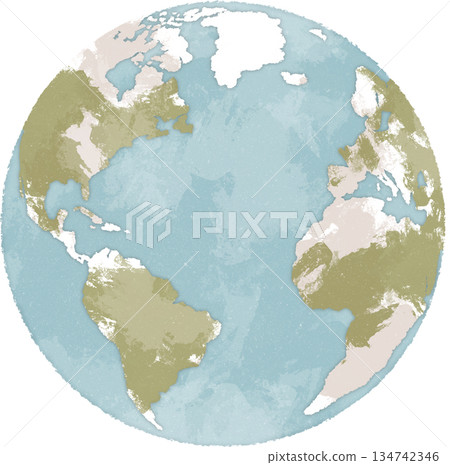 map, earth, globe 134742346