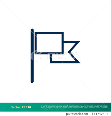 Greece Flag Icon Vector Logo Template. Vector EPS 10.Flag Icon Vector Logo Template. Vector EPS 10. 134742395