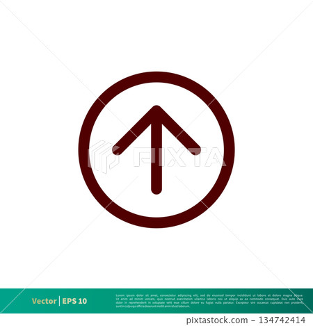 Upload Up Arrow Icon Vector Logo Template Illustration Design. Vector EPS 10. Upload Up Arrow Icon Vector Logo Template Illustration Design. Vector EPS 10. 134742414