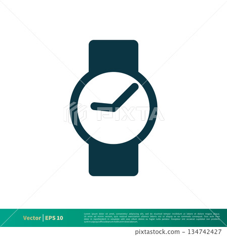 Wrist Watch Icon Vector Logo Template Illustration Design. Vector EPS 10. 134742427