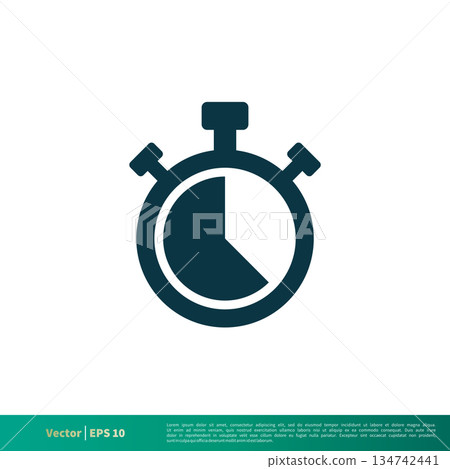 Stopwatch Icon Vector Logo Template Illustration Design. Vector EPS 10. Stopwatch Icon Vector Logo Template Illustration Design. Vector EPS 10. 134742441