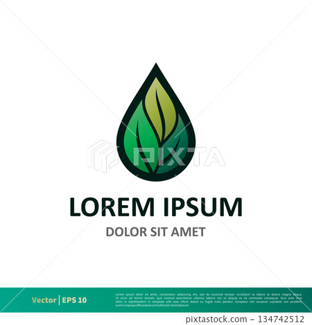 Green Leaf Icon Vector Logo Template Illustration Design. Vector EPS 10. Green Leaf Icon Vector Logo Template Illustration Design. Vector EPS 10. 134742512