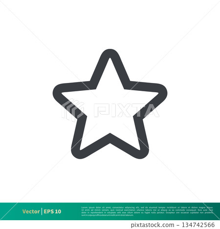 Simple Star Shape Icon Vector Logo Template Illustration Design. Vector EPS 10. Simple Star Shape Icon Vector Logo Template Illustration Design. Vector EPS 10. 134742566