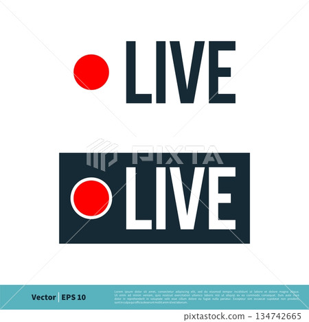 Live Streaming Icon Vector Logo Template Illustration Design. Vector EPS 10. Live Streaming Icon Vector Logo Template Illustration Design. Vector EPS 10. 134742665