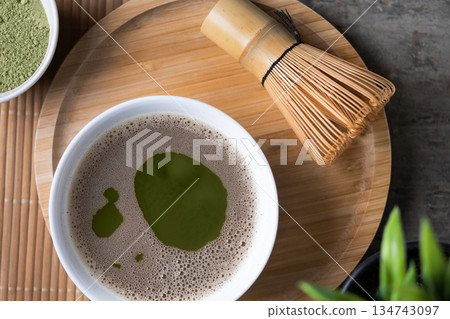 Traditional Japanese Matcha Green Tea 134743097