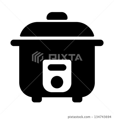 電飯煲輪廓圖標素材 電飯煲輪廓圖標素材 134743694