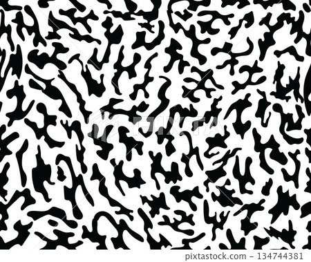 Seamless pattern of skin of leopard, illustration 134744381
