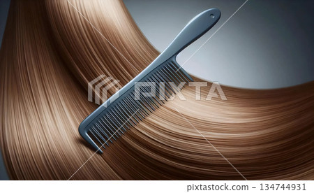 A smooth combing moment, Ai generated image 134744931