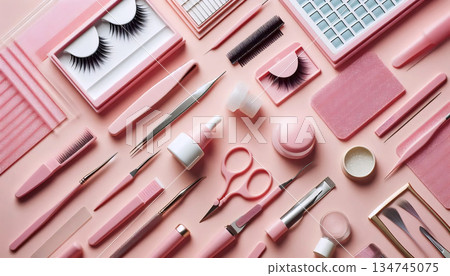 A lash technician tools, Ai generated image A lash technician tools, Ai generated image 134745075