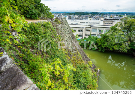 Mie Ueno Castle High Stone Wall 134745295