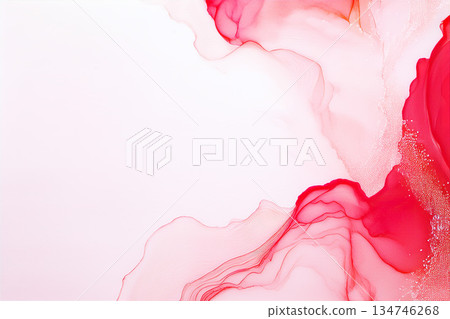 紅白墨畫 134746268