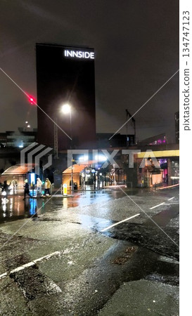 Manchester, UK - December 27 2022: Manchester at Night 134747123