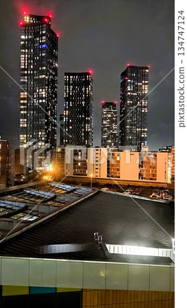 Manchester, UK - December 27 2022: Manchester at Night 134747124