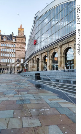 Liverpool, UK - December 28 2022: Surrounding View of Liverpool City Liverpool, UK - December 28 2022: Surrounding View of Liverpool City 134747203