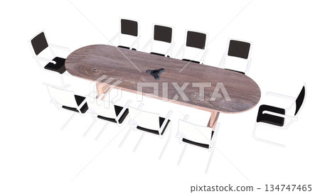 簡單的辦公桌椅示意圖 134747465